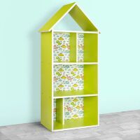 Будиночок-стелаж-полиця для іграшок і книг H 2020-9-2 лайм міні Динозаври**