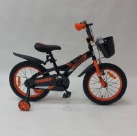 Дитячий двоколісний велосипед Hammer Smart H1621 16 дюймів з додатковими колесами, кошиком, синій