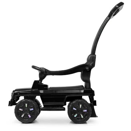 Дитяча машинка каталка-толокар Bambi 2 в 1 M 4121L-4 батьківська ручка музика світло синій