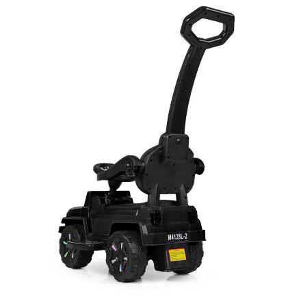 Дитяча машинка каталка-толокар Bambi 2 в 1 M 4121L-4 батьківська ручка музика світло синій