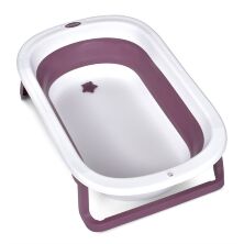 Дитяча складна ванна для купання 78 см EL CAMINO ME 1152 BASIC Pink на ніжках зі зливом, рожева