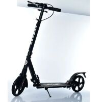 Дорослий двоколісний самокат складаний iTrike SR2-018-10-1-B1 з ручним гальмом і замком / чорний**