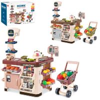 Дитячий ігровий набір супермаркет МАГАЗИН великий 668-105-06 Прилавок з аксесуарами / 63 предмета / 2 кольори**