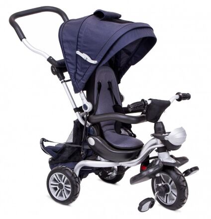 ⏩ Велосипед дитячий триколісний AC-3 з каучуковими колесами синій