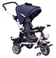 ⏩ Велосипед дитячий триколісний AC-3 з каучуковими колесами синій