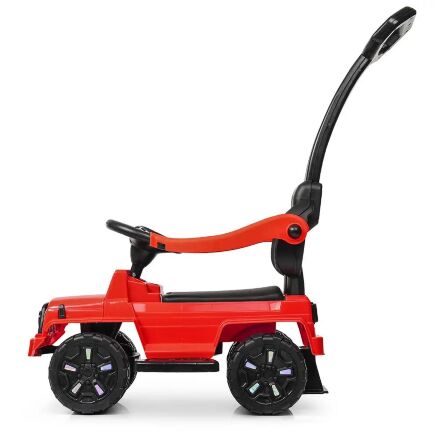 Дитяча машинка каталка-толокар Bambi 2 в 1 M 4121L-4 батьківська ручка музика світло синій