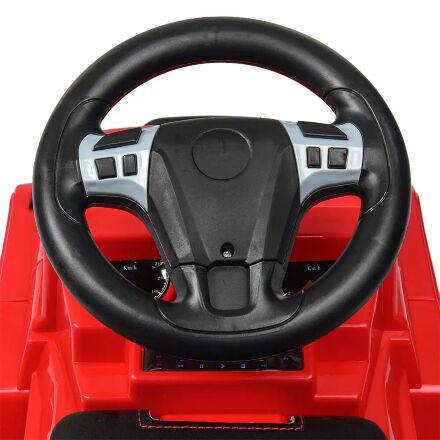 Дитяча машинка каталка-толокар Bambi 2 в 1 M 4121L-4 батьківська ручка музика світло синій