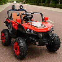 Дитячий двомісний електромобіль Джип Buggy 4WD T-7840 на EVA колесах / червоний