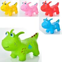 Дитяча іграшка Гумовий стрибун тварина MS 3365 "Дракоша" 5 кольорів**