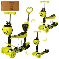 Самокат детский 5 в 1 iTrike JR 3-026-GR MAXI Божья коровка Зеленый**