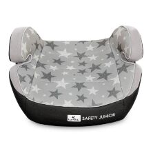 Дитяче автокрісло-бустер Lorelli (Bertoni) Safety Junior Fix An Gray Stars від 3 до 12 років (15-36 кг) сірий