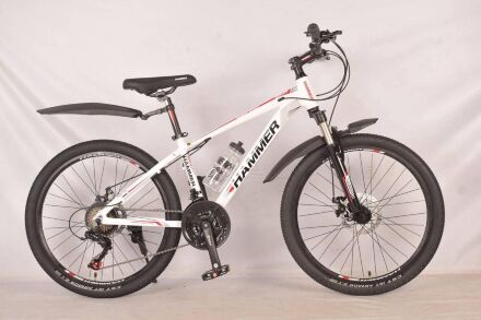 Велосипед спортивний MTB 27.5 дюймів Hammer NEW S200 рама 18 дюймів, промпідшипник, покришка GST JET ARMOR, білий