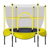 Дитячий батут круглий BT-RJ-0078 діаметр 150 см на пружинах з сіткою висота 100 см / колір жовтий Дитячий батут круглий BT-RJ-0078 діаметр 150 см на пружинах з сіткою висота 100 см / колір жовтий