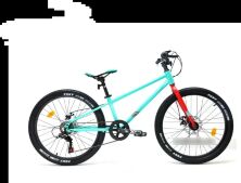 Спортивний підлітковий алюмінієвий велосипед 24д Crosser Super Light з дисковими гальмами/Shimano/сірий