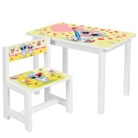 Дитячий стіл зі стільчиком Bambi BSM1-30 Овечка художник жовта ***