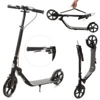 Самокат для дорослих складаний iTrike SR 2-059-B ручне гальмо/замок/амортизатор чорний**