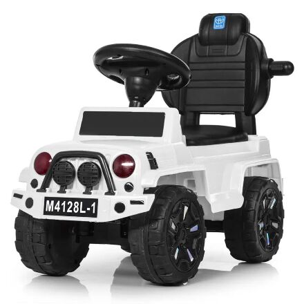 Дитяча машинка каталка-толокар Bambi 2 в 1 M 4121L-4 батьківська ручка музика світло синій