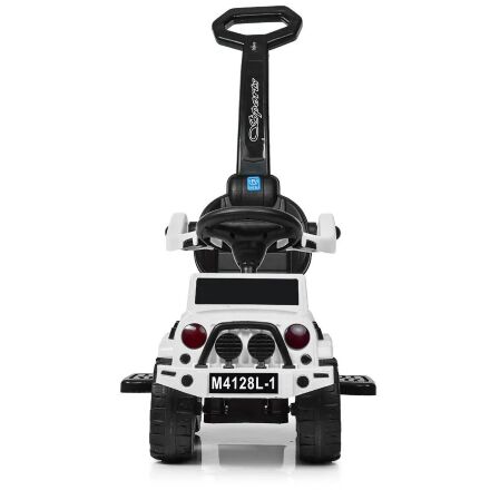 Дитяча машинка каталка-толокар Bambi 2 в 1 M 4121L-4 батьківська ручка музика світло синій