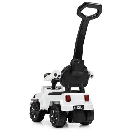 Дитяча машинка каталка-толокар Bambi 2 в 1 M 4121L-4 батьківська ручка музика світло синій