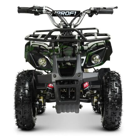 Дитячий електро квадроцикл електромобіль для підлітків PROFI HB-EATV800N-10(MP3) V3 / колір темно-зелений