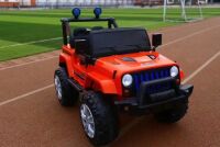 Дитячий двомісний електромобіль на управлінні Джип Jeep T-7843 на EVA колесах з MP3 / червоний