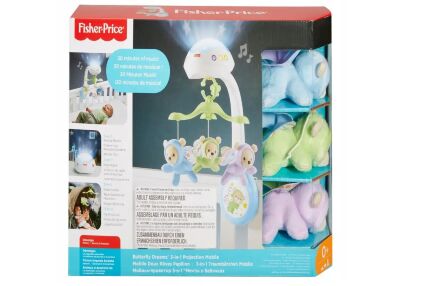 Мобіль для ліжечка Fisher Price з проєктором Сон метелика (CDN41)
