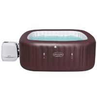 Надувний сімейний квадратний басейн-Джакузі (201-80 см) з підігрівом і гідромасажем BESTWAY 60033