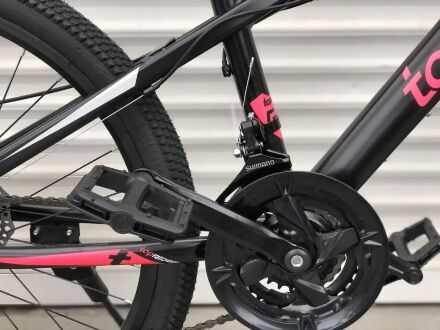 Велосипед спортивний TopRider 611 колеса 24 дюймів / Shimano / сталева рама / колір рожевий