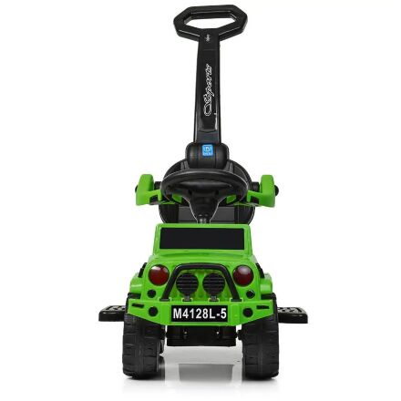 Дитяча машинка каталка-толокар Bambi 2 в 1 M 4121L-4 батьківська ручка музика світло синій