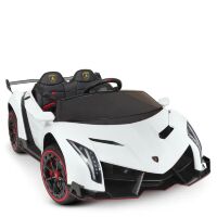 Дитячий двомісний електромобіль легкова спортивна машина Lamborghini 4WD M 4298EBLR-1 білий **