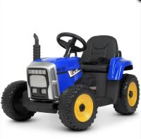 Дитячий одномісний електромобіль-Трактор M 4478EBLR-4 на EVA колесах / шкіряне сидіння / синій