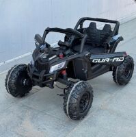 Дитячий електромобіль джип баггі M 6070EBLR-2(24V) шкіряне сидіння 2 мотора чорний