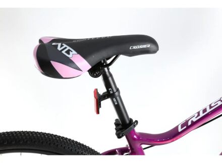 Спортивний Гірський алюмінієвий велосипед 26д Crosser P6-2 з дисковими гальмами Shimano/для дівчаток Фіолетовий