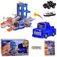 Дитячий ігровий набір Гараж Паркування E7001-2 Автопаркінг "Поліція" з машинками / світло і звук