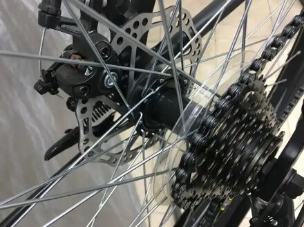 Спортивний гірський велосипед Crosser SPORT колеса 26 дюймів алюмінієва рама Чорно-Синій