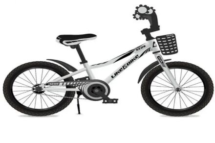 Дитячий двоколісний велосипед колеса 18 дюймів Like2bike Neos 201808 рама сталь срібло