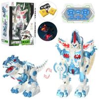 Інтерактивна іграшка Динозавр 6028 музика звук, світло ходить їздить на радіокеруванні 2 кольори