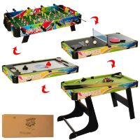 Настільна гра 4 в 1 на ніжках футбол на штангах, повітряний хокей, теніс, більярд C6008-4 кулі щітка крейда