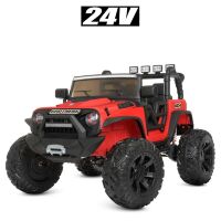 Дитячий двомісний електромобіль машина джип квадроцикл баггі Bambi Racer M 4296EBLR-3(24V) червоний**