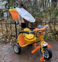 Велосипед дитячий триколісний Azimut BC-15 An Safari з фарою Єва колеса (жовтий) Велосипед дитячий триколісний Azimut BC-15 An Safari з фарою Єва колеса (жовтий)