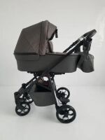 Універсальна дитяча коляска трансформер E M M I з модульною системою 2в1 / сіра