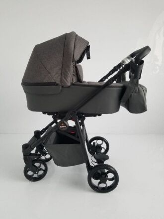 Універсальна дитяча коляска трансформер E M M I з модульною системою 2в1 / сіра