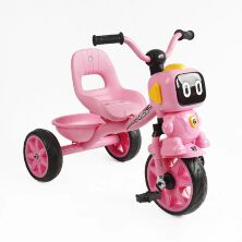 Дитячий триколісний велосипед "Best Trike" BS-60413 українське озвучування рожевий для дівчинки