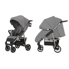 Прогулянкова дитяча коляска CARRELLO Echo CRL-8508 Rhino Gray з дощовиком/сіра