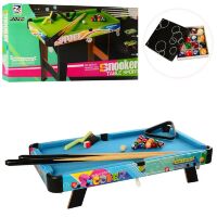 Настільна гра Більярд на ніжках 2035+2 дерев'яний кий кулі щітка крейда **
