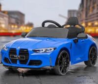 Дитячий електромобіль одномісний Машина BMW M 5096EBLR-4 ліцензійний Спорткар з м'яким сидінням / синій