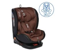 Автокрісло дитяче Lorelli Ares I-Size 0-36 кг Ginger поворотне, кріплення ISOFIX, коричневе