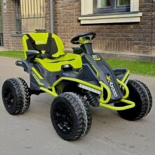 Дитячий електрокарт M 6029EBLR-5(24V) з пультом керування, 4 мотори зелений