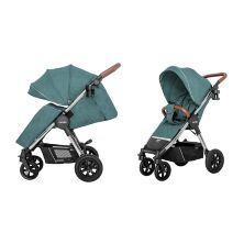 НОВИНКА! Прогулянкова дитяча коляска CARRELLO Supra CRL-5510 Solid Grey з регульованою ручкою / темно-сіра