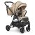 Універсальна дитяча коляска 2в1 EL CAMINO ME 1085 SAGA Denim Beige з прогулянковим блоком і люлькою Бежева
